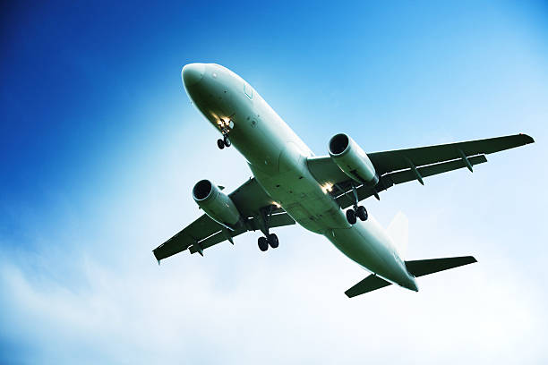 istock airbus takeoff against pinky stormy sunset sky 469540289