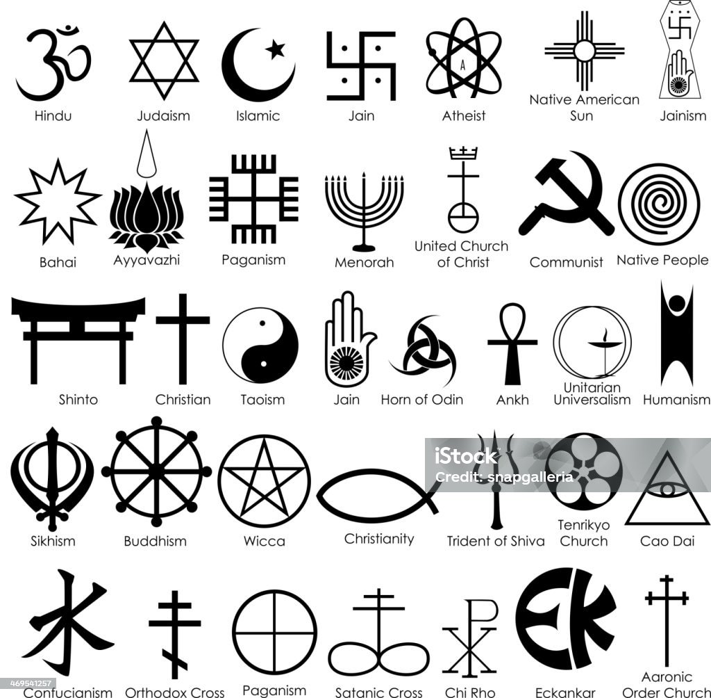 World Religious Symbol Stock Illustration - Download Image Now ...