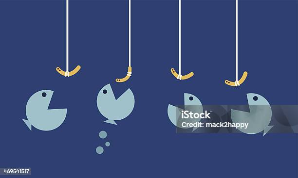 Balance Demand And Supply Each Worm For Each Fish Stock Illustration - Download Image Now