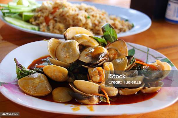 Seafood Stock Photo - Download Image Now - Animal Shell, Basil, Clam - Seafood