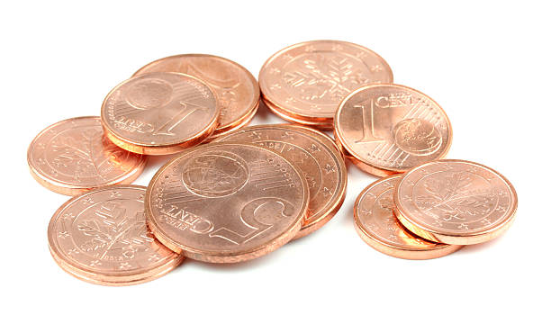 istock euro coins, isolated on white background 469543146