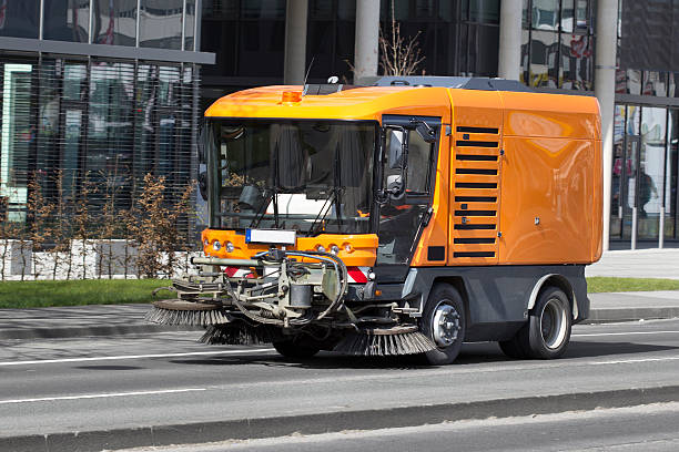 istock Street cleaning vehicle 469543474