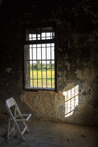istock View of summer from the old window . 469543886