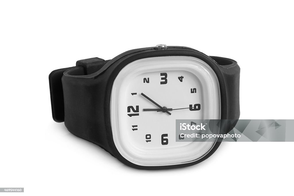 Wristwatch Wristwatch on white background Clock Stock Photo