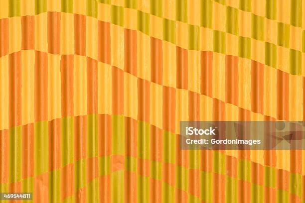 Pattern Painted Corrugated Iron Stock Photo - Download Image Now - Backgrounds, Color Image, Corrugated Iron