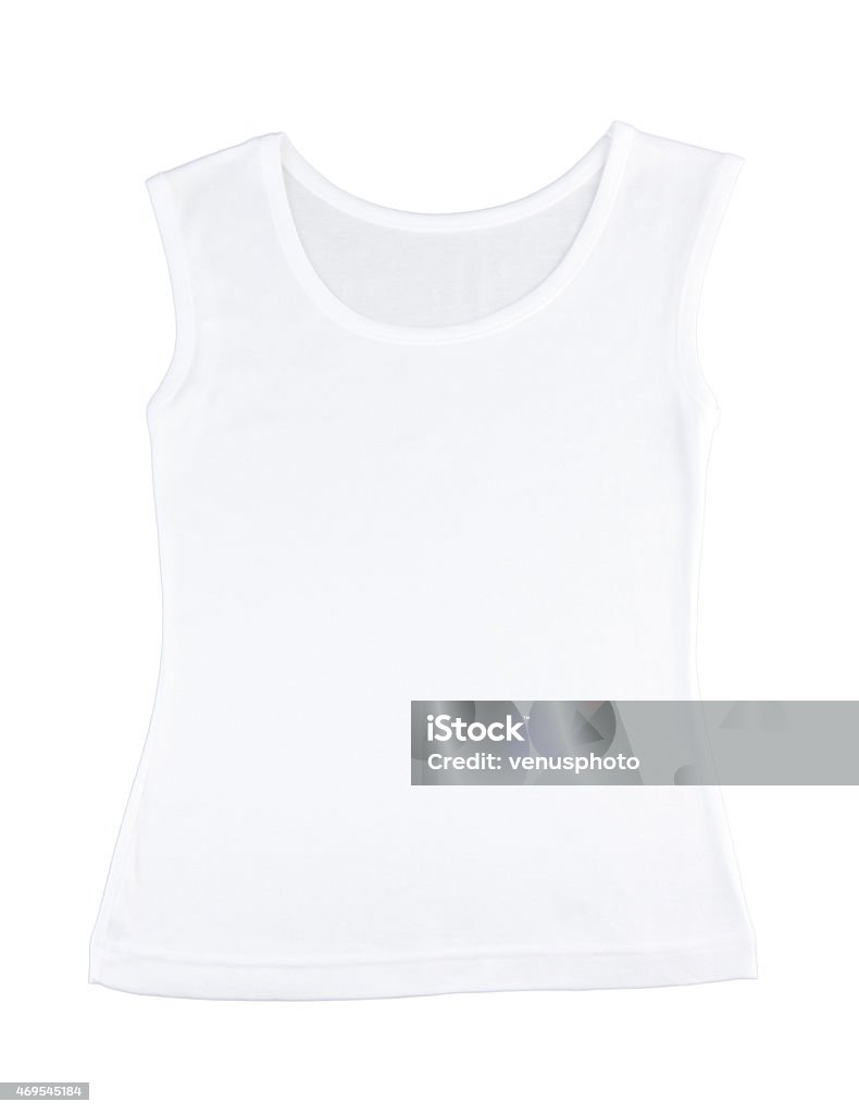 Casual white singlet Casual white singlet for your relaxing day 2015 Stock Photo