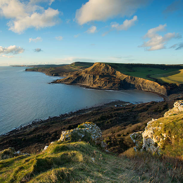 istock Fabulous late afternoon view across Chapman's Pool, Dorset, UK 469545683