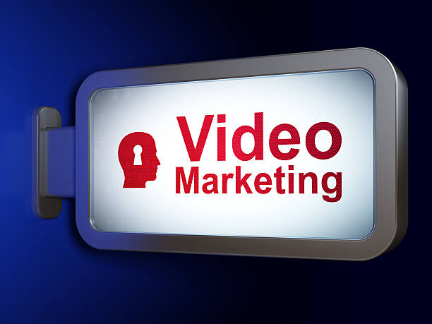 istock Business concept: Video Marketing and Head With Keyhole 469546215
