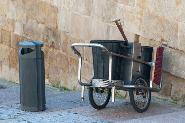 istock Street cleaner  cart 469546273