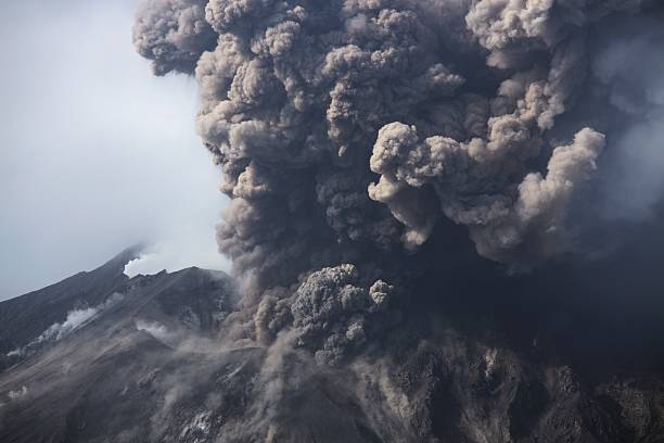 istock Cloud of volcanic ash from Sakurajima Kagoshima Japan 469546985