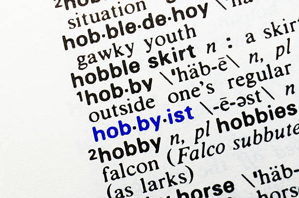istock Hobbyist. Closeup of dictionary word entry. 469549748
