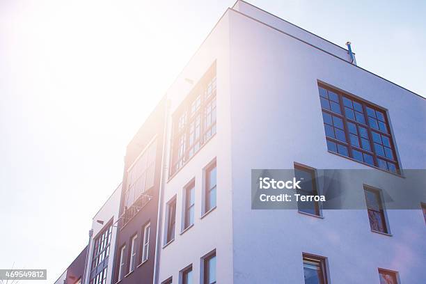 Townhouse With Sunlight Stock Photo - Download Image Now - 2015, Apartment, Architecture
