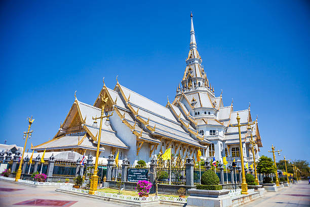 istock White church in Thai temple (Wat sothon) 469550399
