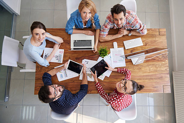 istock Meeting with colleagues in boardroom 469554184