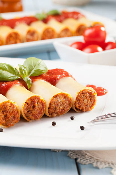 istock cannelloni on plate 469555173