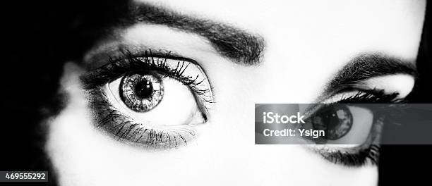 Close Up Of A Womans Eyes Stock Photo - Download Image Now - 2015, Adult, Adults Only