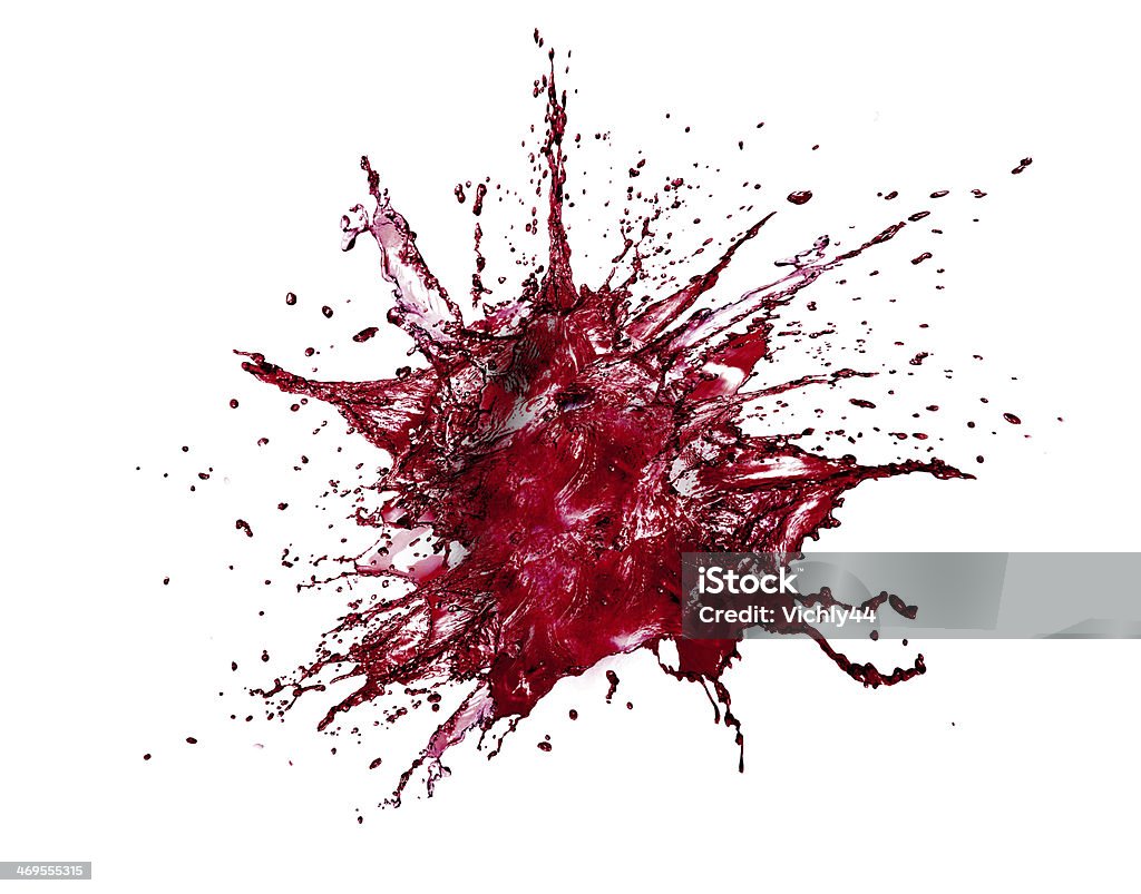 Sangue Splash isolato - Foto stock royalty-free di Schizzare