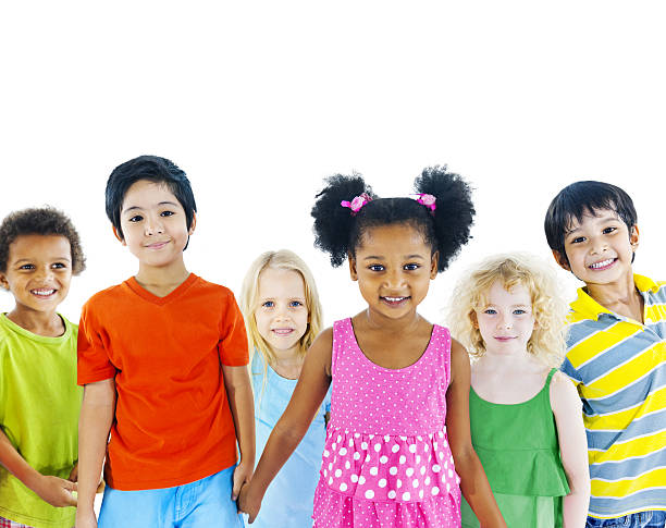 子供を持つ手 - preschool child preschooler multi ethnic group ストックフォトと画像