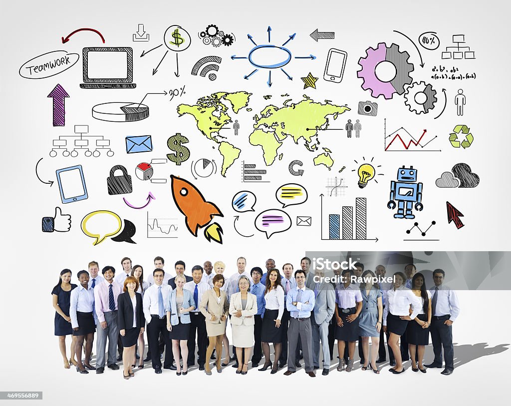Large Group of Business Team  Global Business Stock Photo
