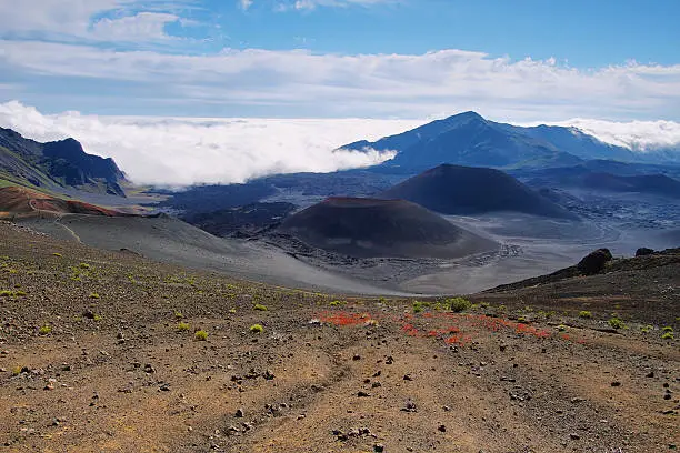 Photo of Caldera of the Haleakala volcano in Maui island