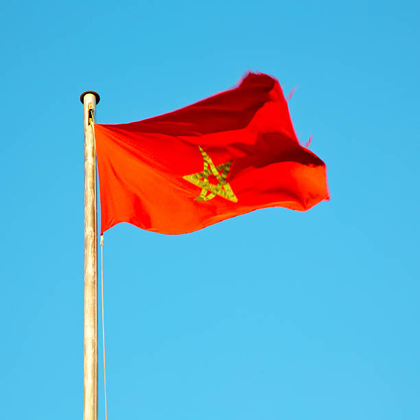 istock tunisia  waving flag in the blue sky 469557706