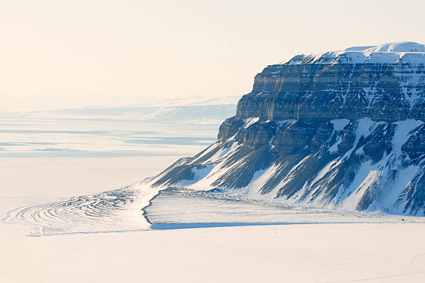 istock View on the cliffs from the Tempelfjorden, Spitsbergen. 469557881