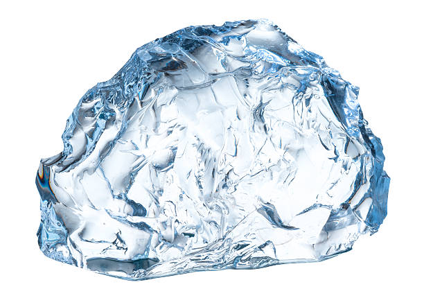 istock Piece of ice on a white background. With clipping path 469557890