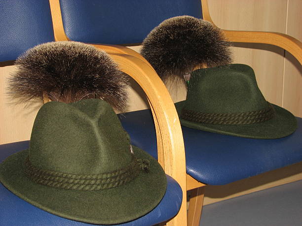 istock Two green hats with gamsbart 469561165