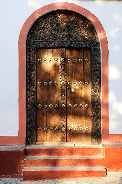 istock wooden door in Zanzibar 469564641