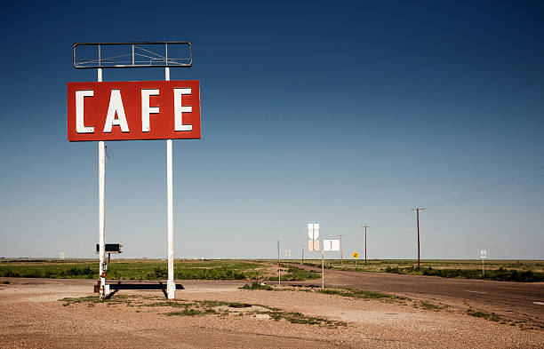 istock Cafe sign along historic Route 66 469564713
