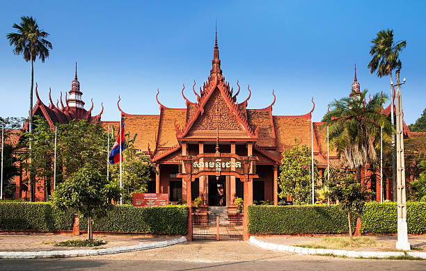 The National Museum of Cambodia (Sala Rachana) Phnom Penh, Cambo stock photo