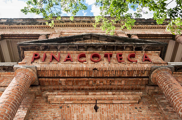 Pinacoteca Sao Paulo Sao Paulo, Brazil - January 22, 2014: The Pinacoteca do Estado de Sao Paulo is one of the most important art museums in Brazil . Occupies a building in the Garden of Light, in downtown Sao Paulo , designed by Ramos de Azevedo and Domiziano Rossi to be the headquarters of the School of Arts and Crafts. pinacoteca sao paulo stock pictures, royalty-free photos & images