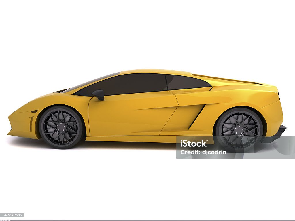 car model digital reconstruction and personalization of  Lamborghini gallardo Wind Tunnel Stock Photo