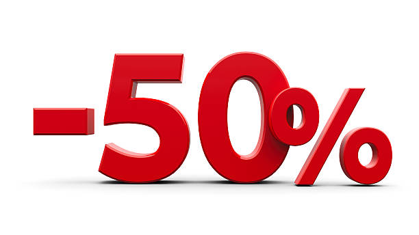 istock Red minus fifty percent 469568990