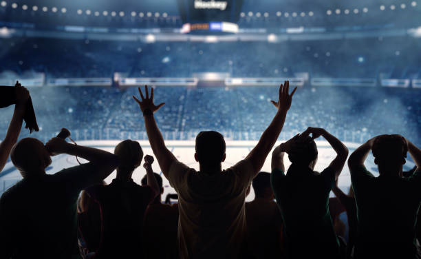 istock Hockey fans at stadium 469569134