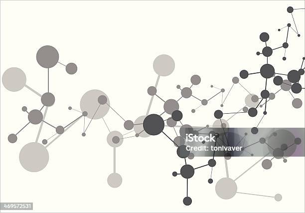 Sfondo Di Molecola - Immagini vettoriali stock e altre immagini di Astratto - Astratto, Atomo, Biologia