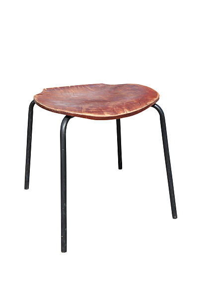 istock Wood and metal stool 469577508