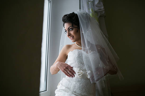 istock Preparation of adorable bride. 469578426