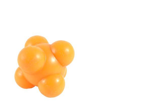 istock Orange ball rubber massage for relieve pain points clipping path 469581574