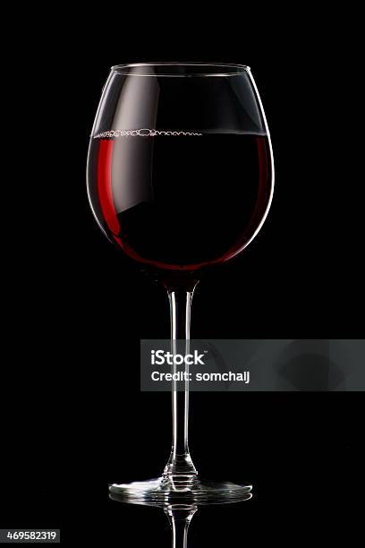 Glass Of Red Wine Stock Photo - Download Image Now - Alcohol - Drink, Barrel, Close-up