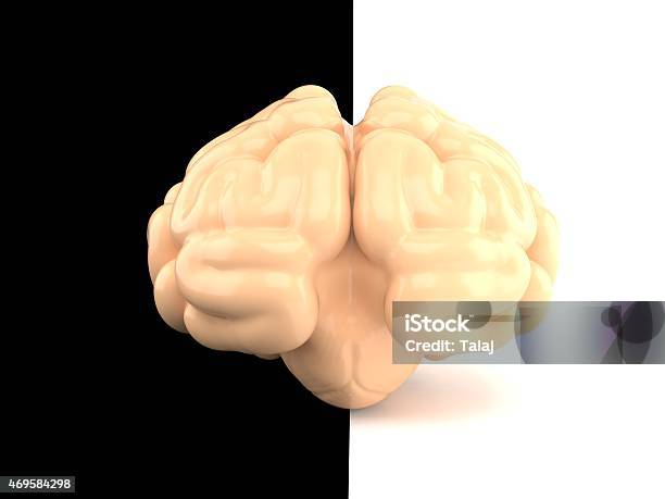 Brain Stock Photo - Download Image Now - 2015, Black And White, Cut Out