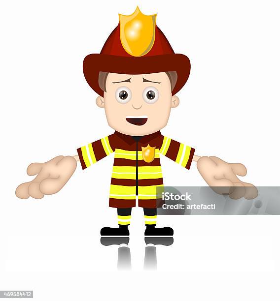 Ben Boy Fireman Firefighter Friendly Fire Man Stock Illustration - Download Image Now - 2015, Adult, Banner - Sign