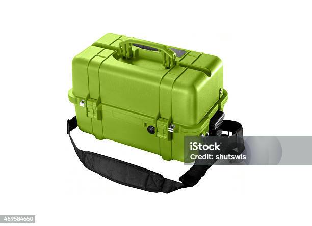 Green Mechanics Basic Tool Box With Set Of Spanner Stock Photo - Download Image Now
