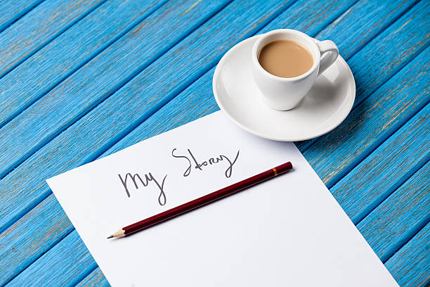 istock pencil and paper with My Story words 469584862