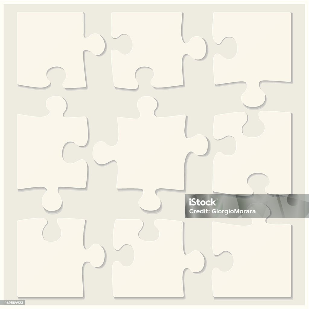 Vuoto puzzle piastrelle - arte vettoriale royalty-free di Puzzle