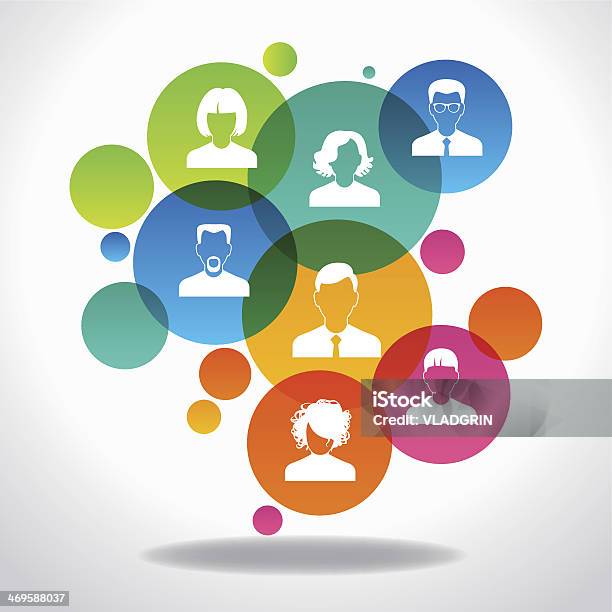 Concept Of Communication Stock Illustration - Download Image Now - Community, Discussion, Icon Symbol