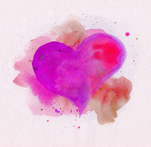 istock Watercolor heart 469589195