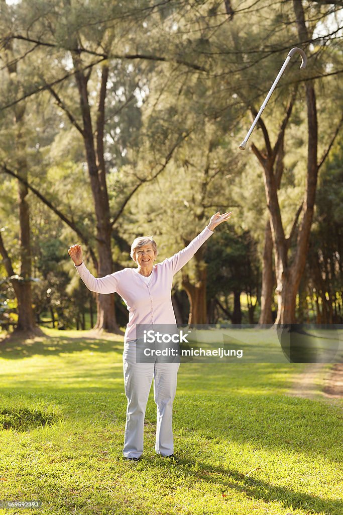 miracle recovery miracle recovery concept Walking Cane Stock Photo