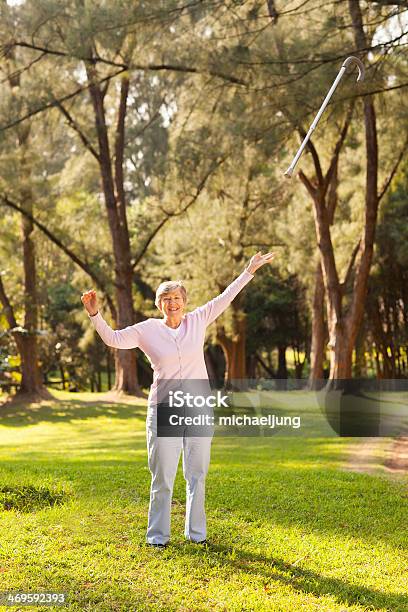 Miracle Recovery Stock Photo - Download Image Now - Walking Cane, Throwing, Stick - Plant Part