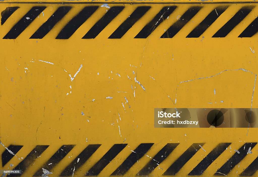 construction sign Grunge construction sign for background. Warning Sign Stock Photo